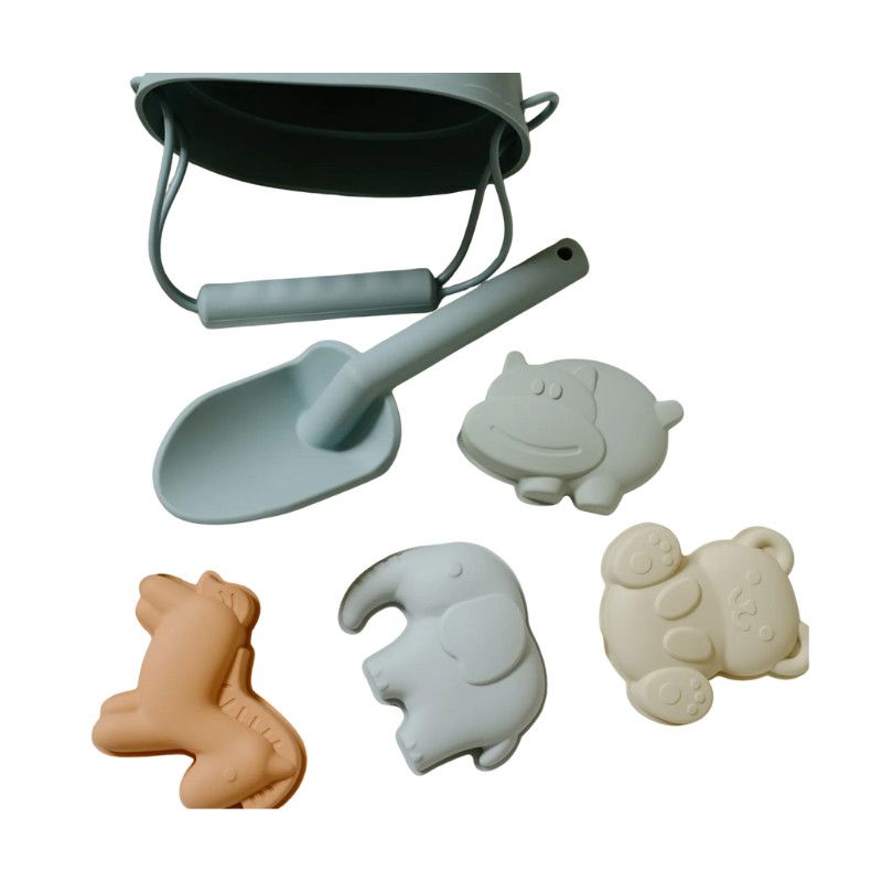 Peaks &amp; Valleys Bucket with Animal Characters Storm Blue