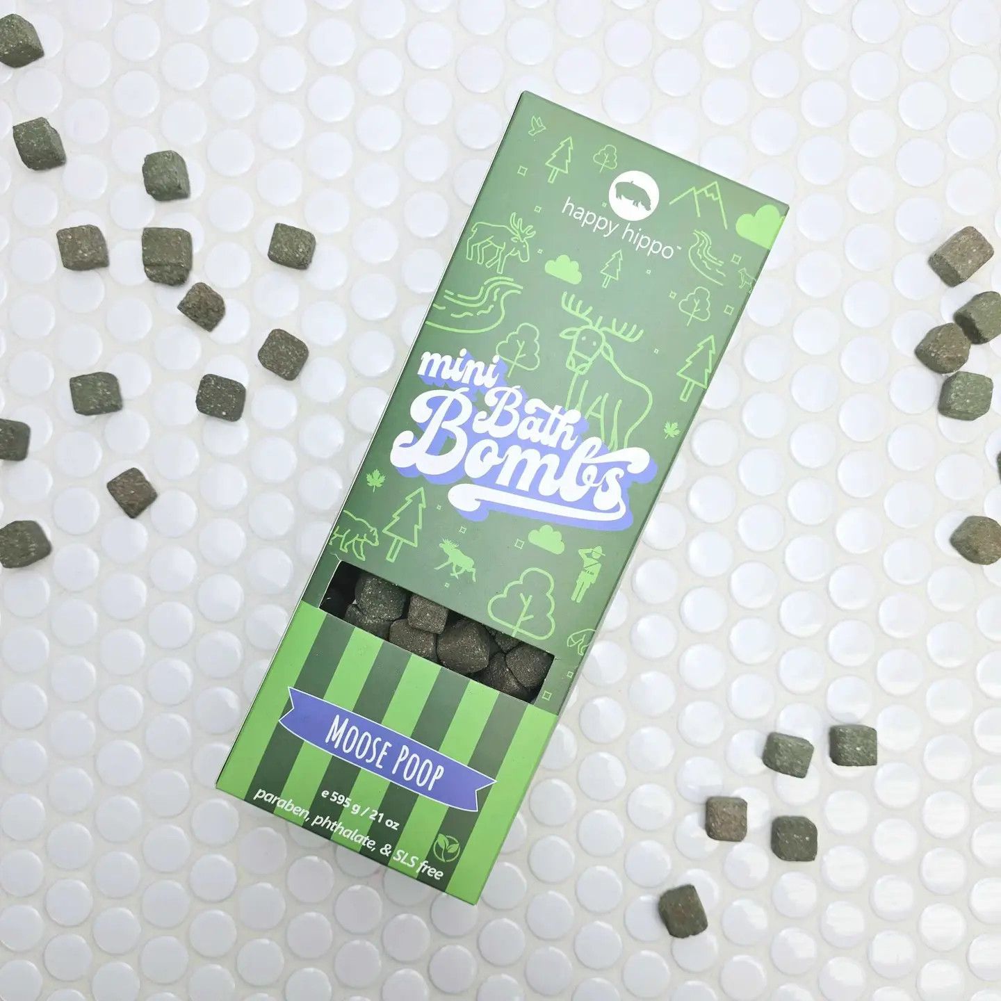 Happy Hippo Moose Poop Mini Bubble Bombs 595g