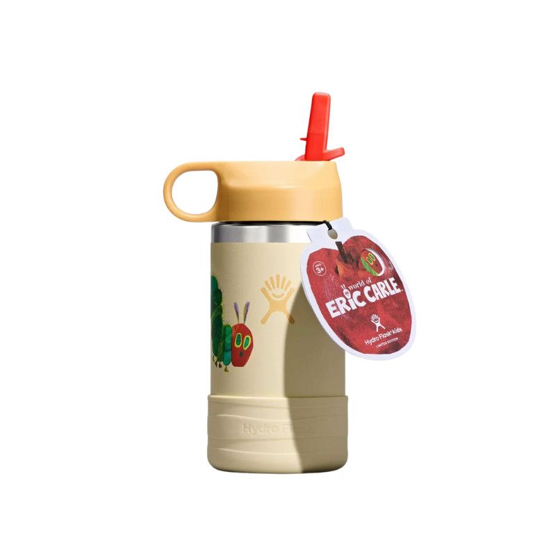 Hydro Flask 12 Oz Kids Wide Mouth Straw Cap And Boot Hungry Caterpillar