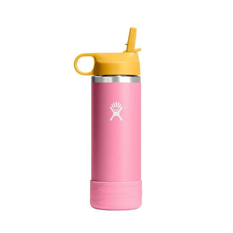 Hydro Flask 18 Oz Kids Wide Mouth Straw Cap And Boot Dahlia