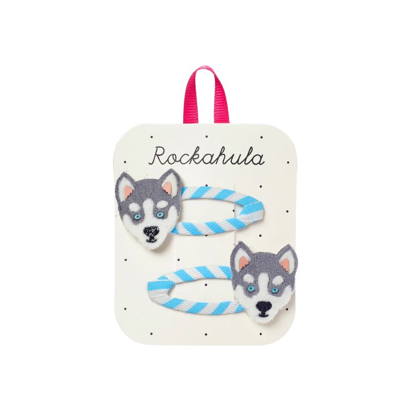 Rockahula Hair Clips Husky Dog