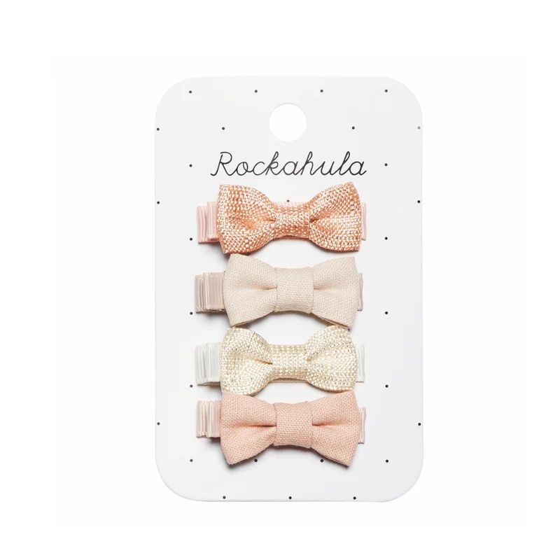 Rockahula Mini Bow Clips Linen Flora