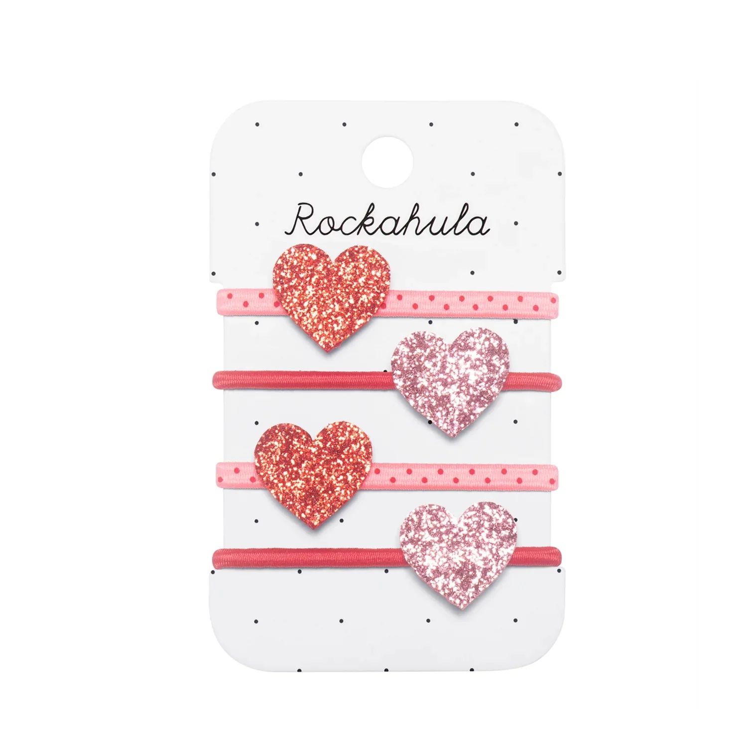 Rockahula Hair Ponies Glitter Love Heart