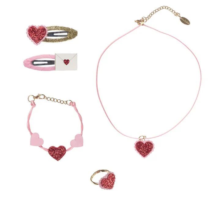 Rockahula Hair and Jewellery Set Love Hearts