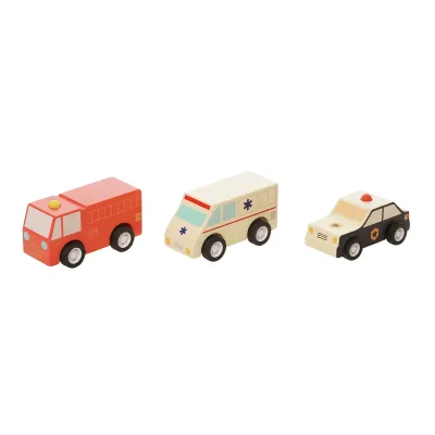 Manhattan Toy Pull Back Rescuers Cars
