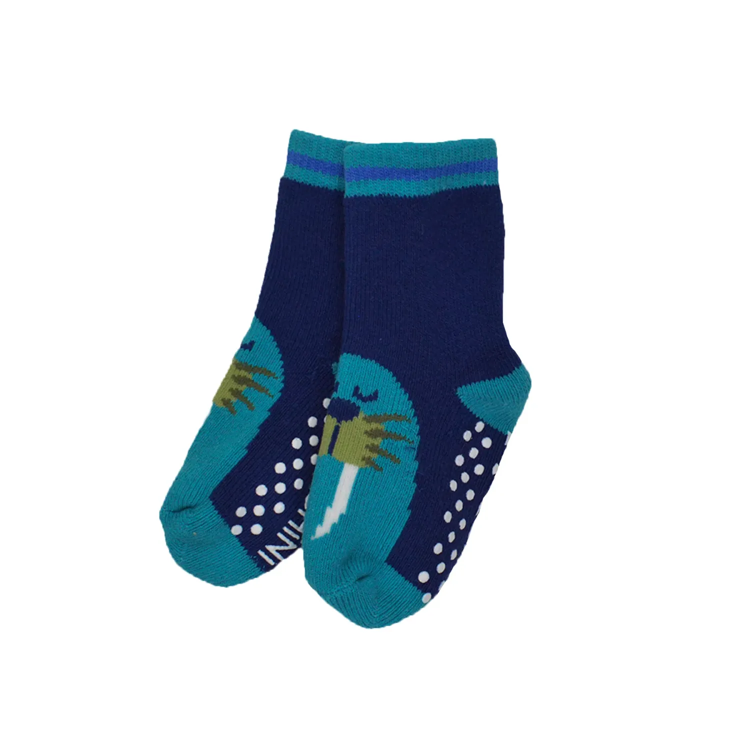 Zoocchini 3pk Socks Wally Walrus 0-24M