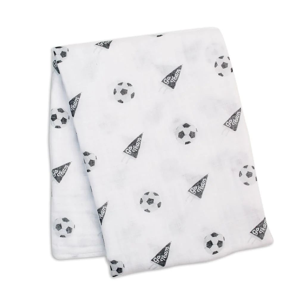 Lulujo Classic Swaddle Soccer 47"x 47"