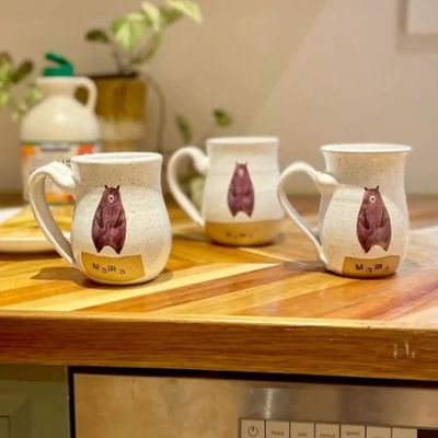 Quinn Toddler Pottery Mug Mama Bear