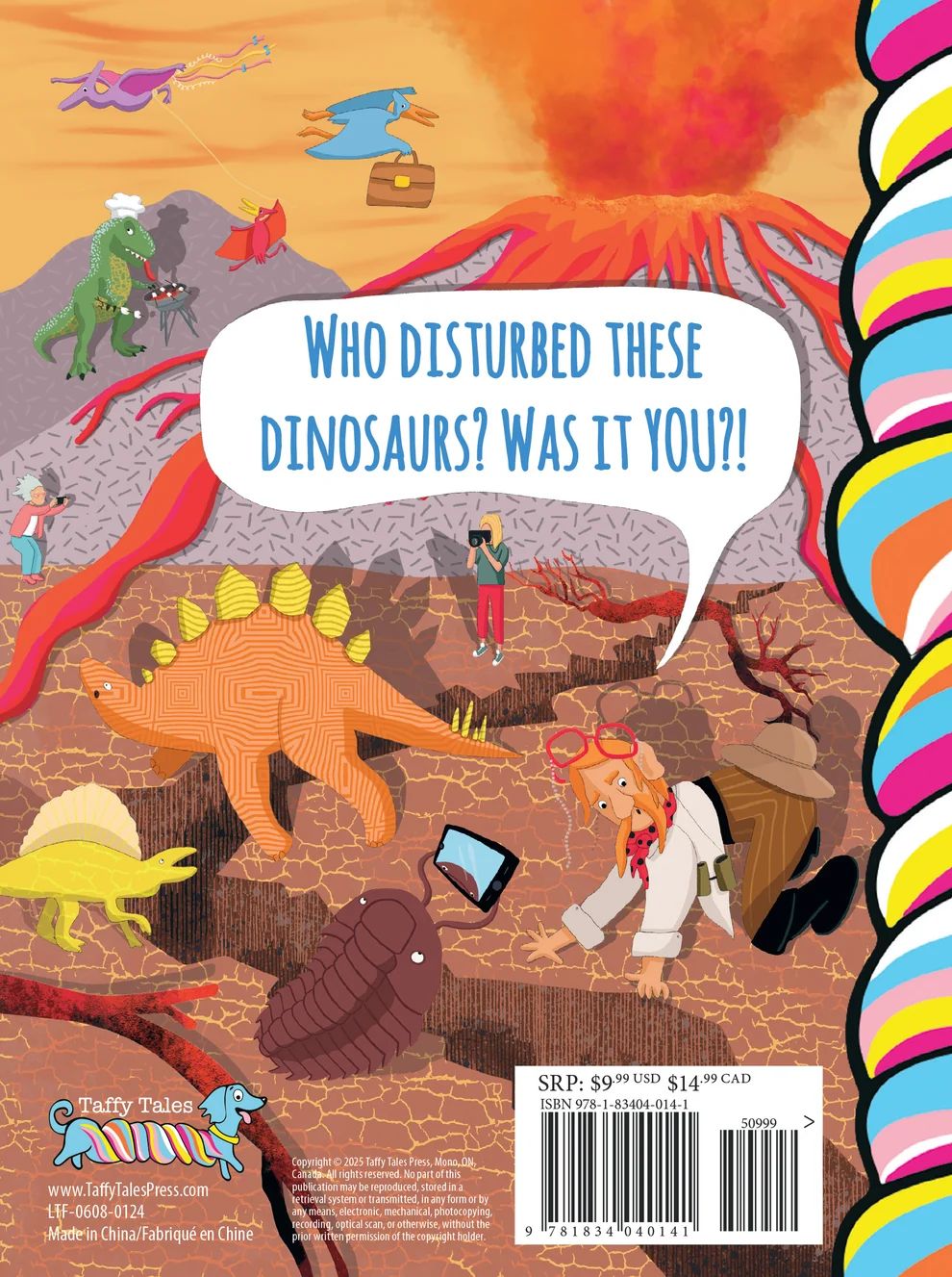 Taffy Tales Books Don't Disturb the Dinosaur Den! Board Book