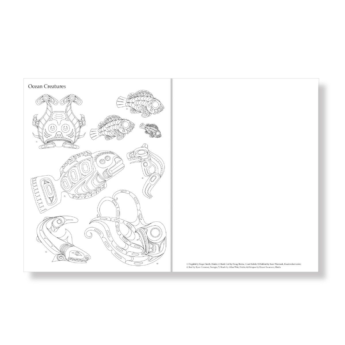 Native Northwest Colouring Book Colour &amp; Draw Northwest Coast
