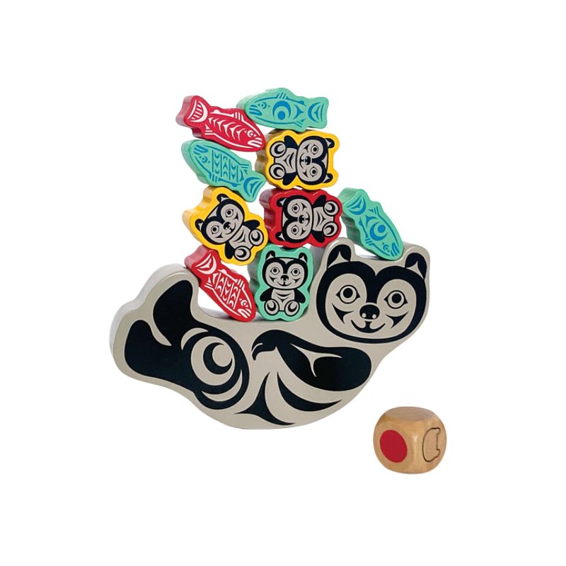 Native Northwest Balancing Game Bear and Cubs by Simone Diamond