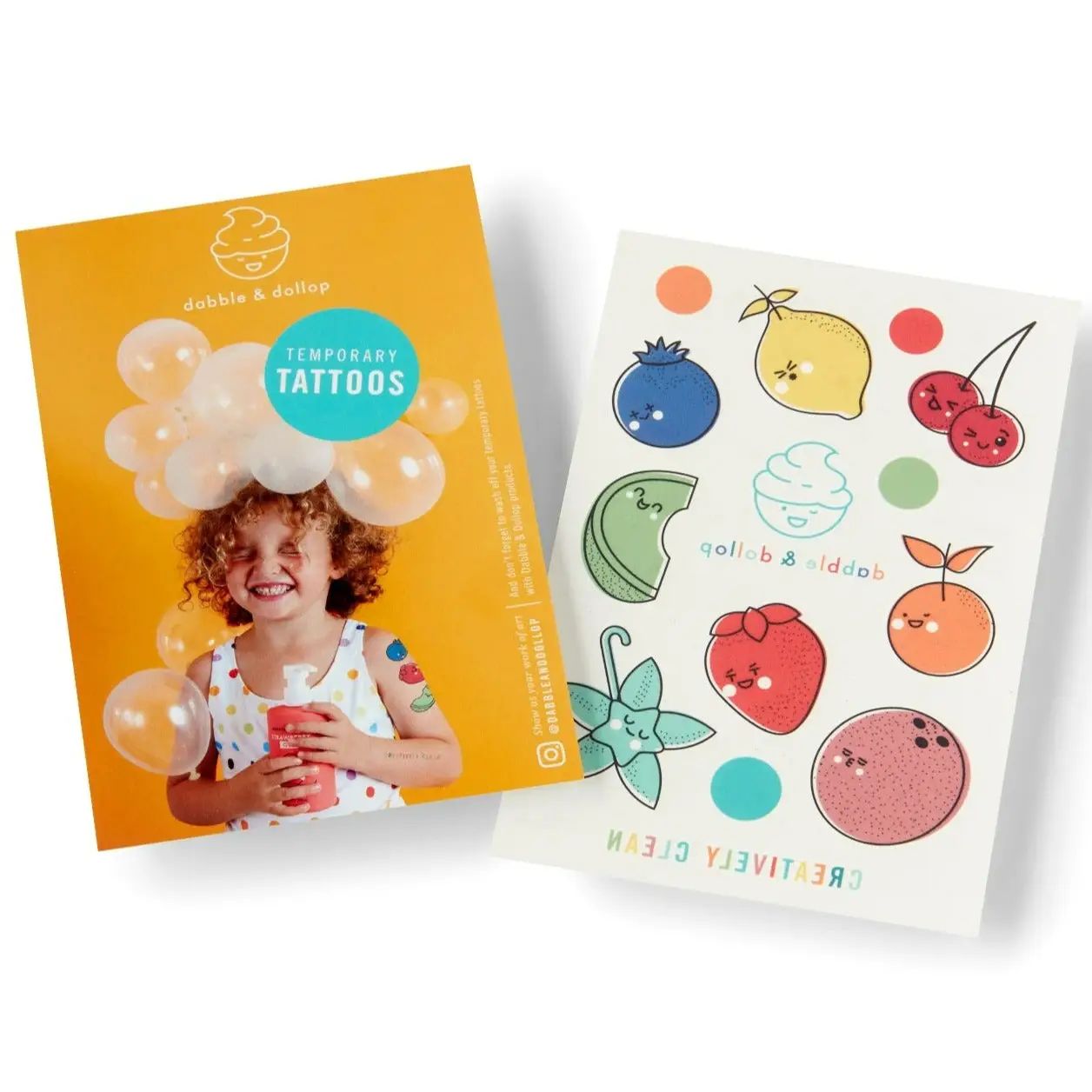 Dabble &amp; Dollop Temporary Tattoo Set