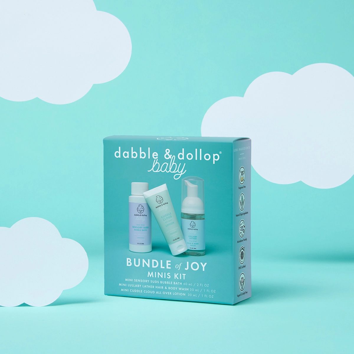Dabble &amp; Dollop Bundle of Joy Mini Kit EWG &amp; Fragrance Free