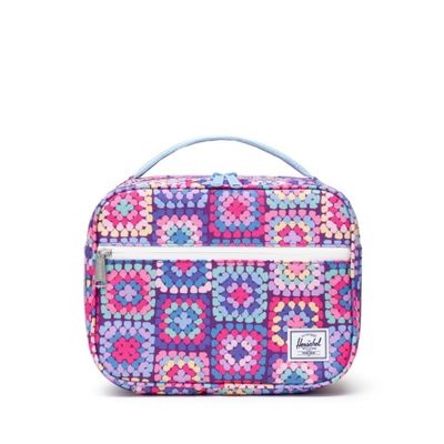 Herschel Little Pop Quiz Lunch Box Crochet Patchwork