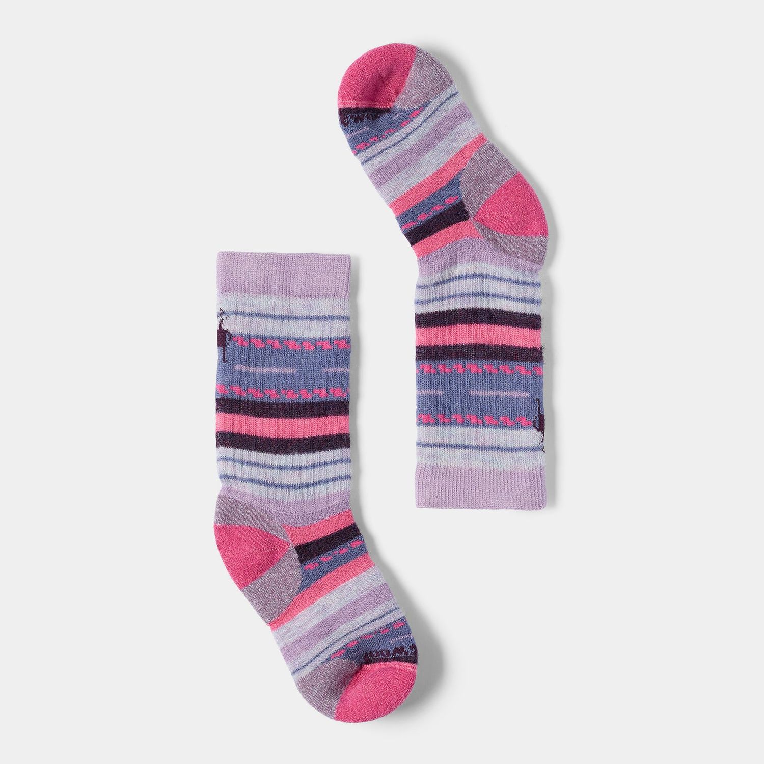 Smartwool Kids Hike FC Margarita Crew, Color: Purple Dawn, Size: S/9-11.5