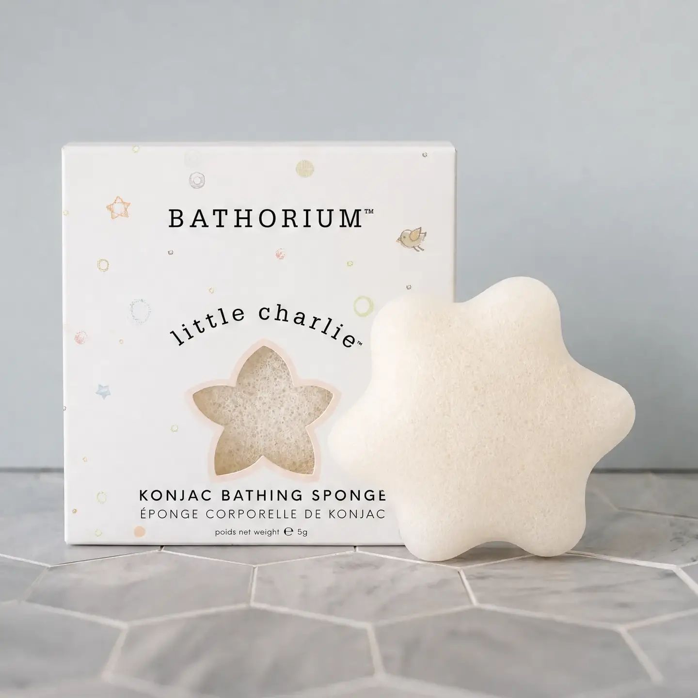 Bathorium Konjac Little Charlie Body Sponge