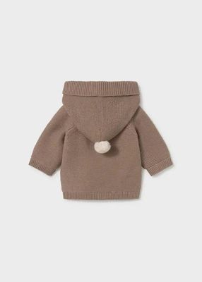 Mayoral 2303 Knit Hooded Long Cardigan