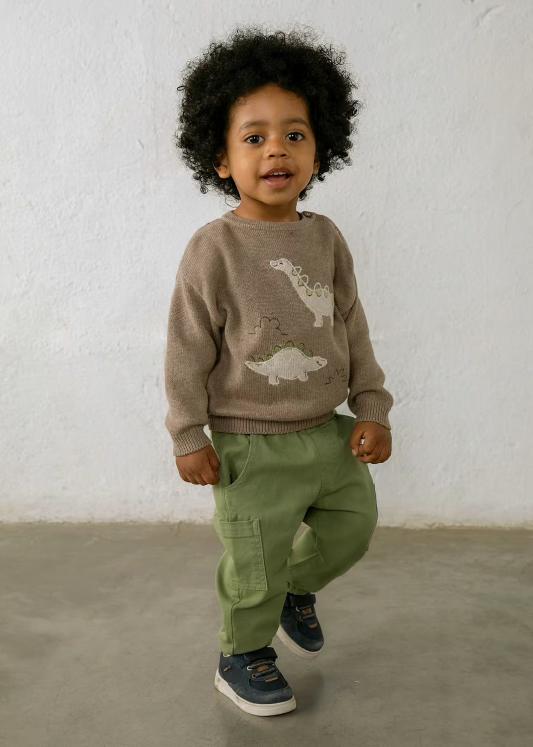 Mayoral 2371 Sweater Dino Truffle