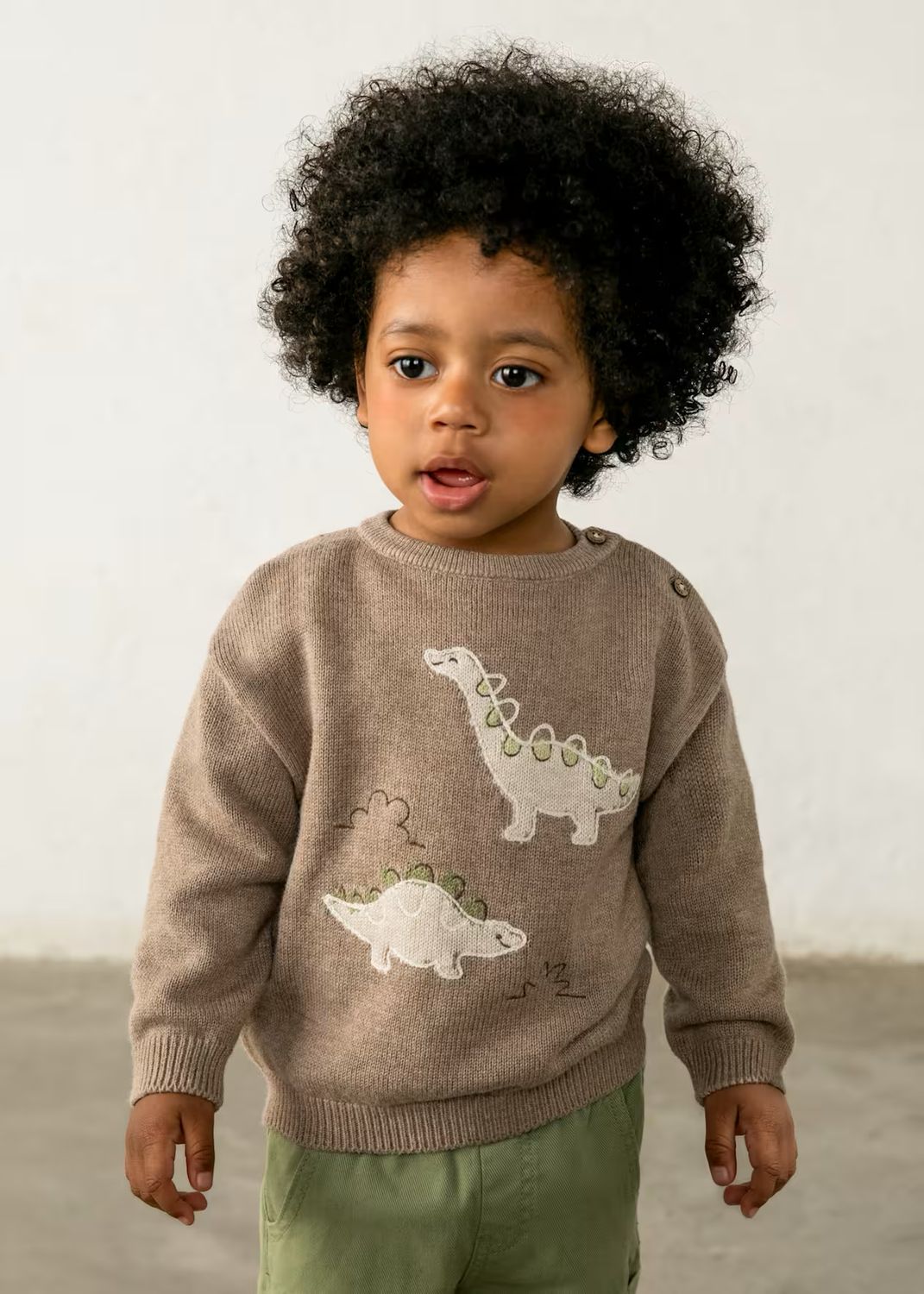 Mayoral 2371 Sweater Dino Truffle