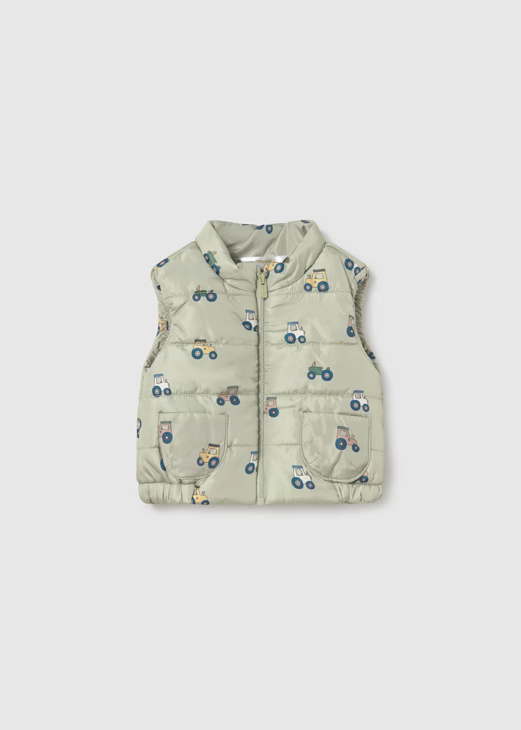 Mayoral 2683 Vest Tractor Print Forest