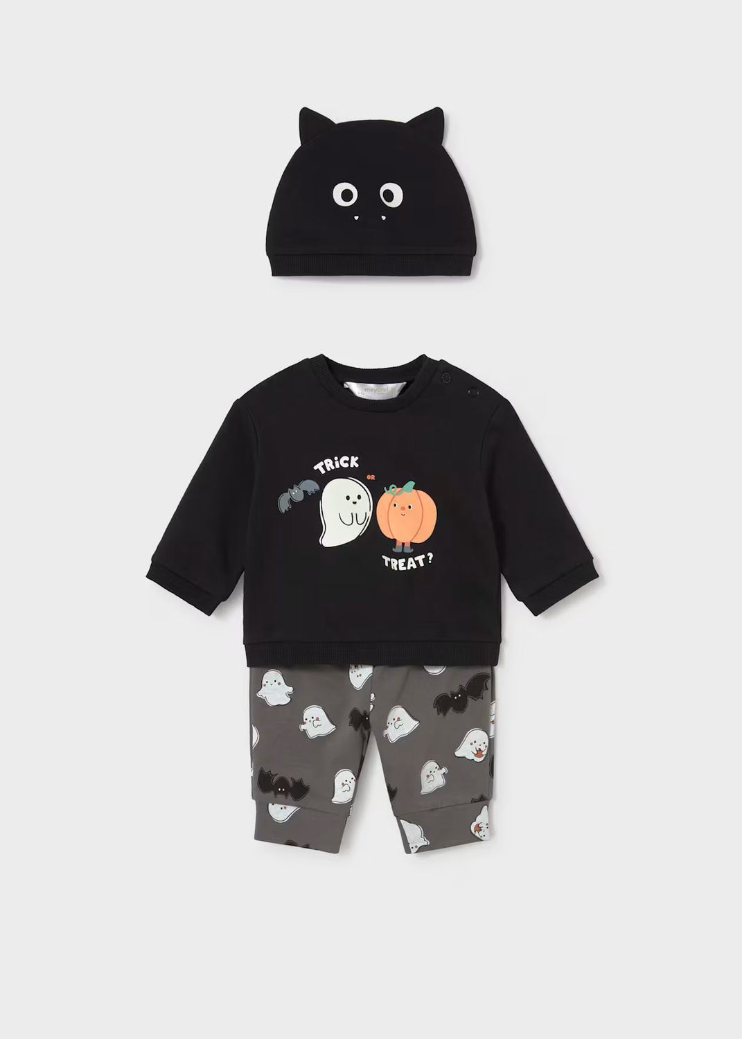 Mayoral 2684 3pc Tracksuit Set Trick or Treat Black