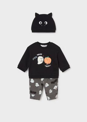 Mayoral 2684 3pc Tracksuit Set Trick or Treat Black