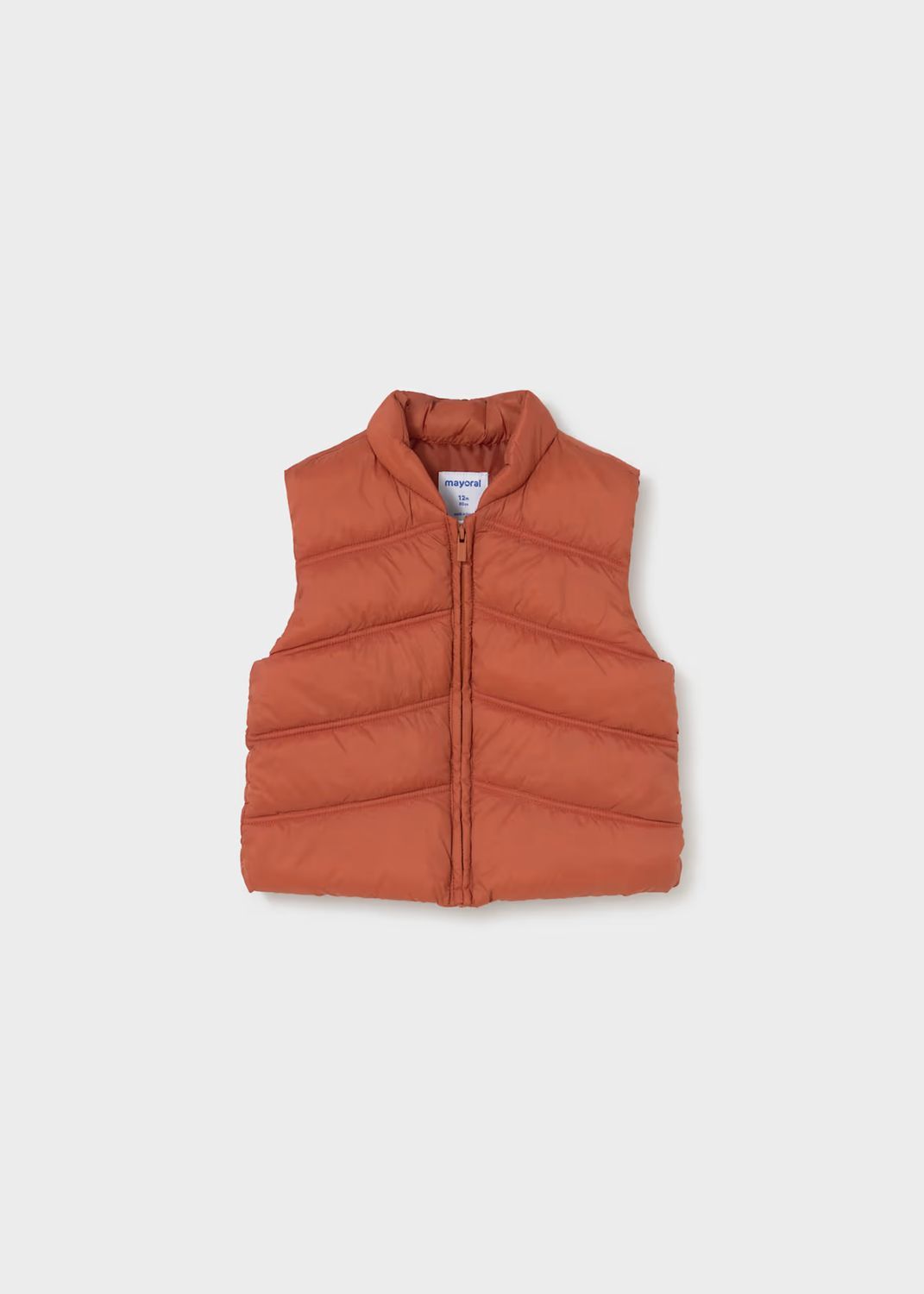 Mayoral 2687 Puffer Vest, Color: Brick Red, Size: 12M