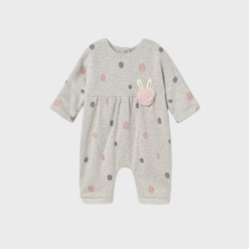 Mayoral 2755 Romper AOP Dots Vivid Marble