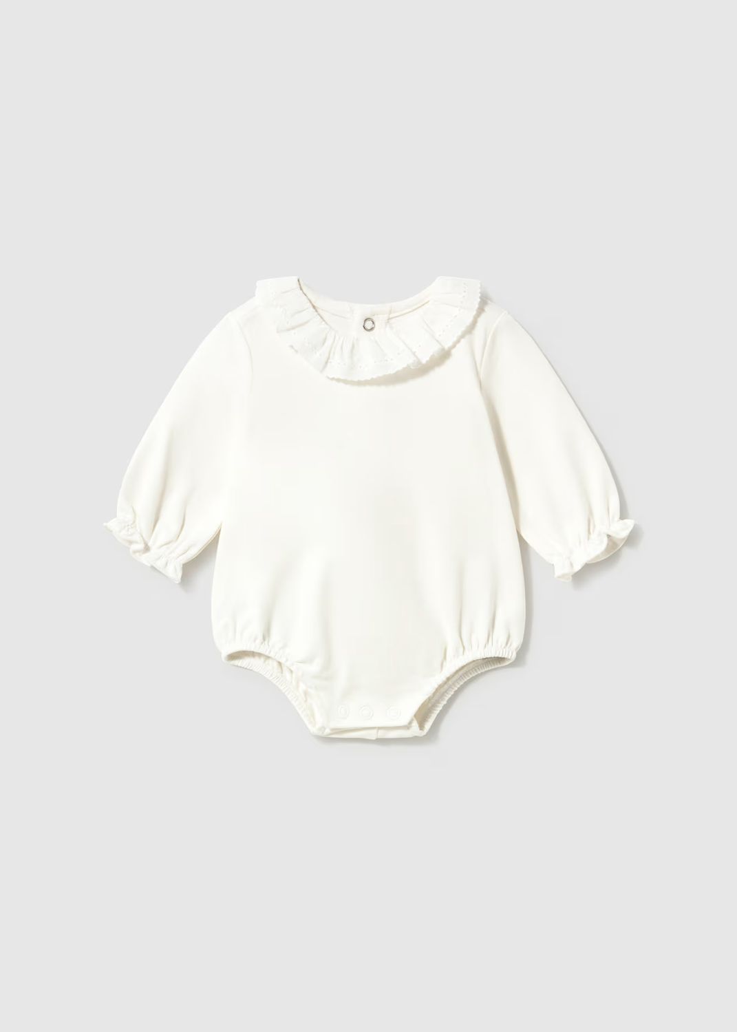 Mayoral 2770 Ruffled Bodysuit Natural