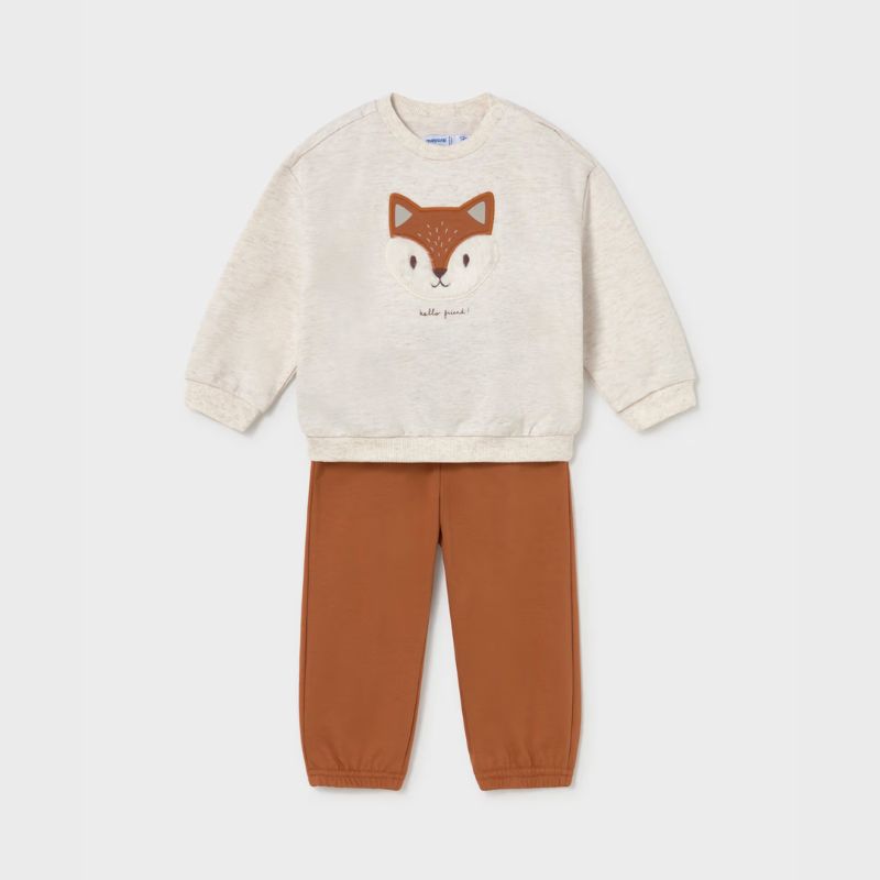 Mayoral 2833 2pc Tracksuit Set, Color: Brick Red, Size: 12M