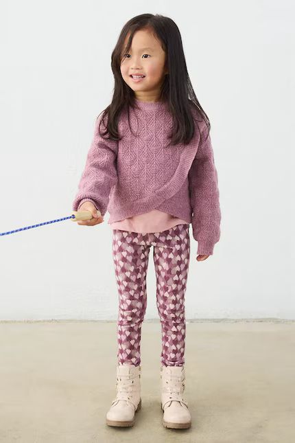 Mayoral 4314 Scallop Sweater Textured Violet