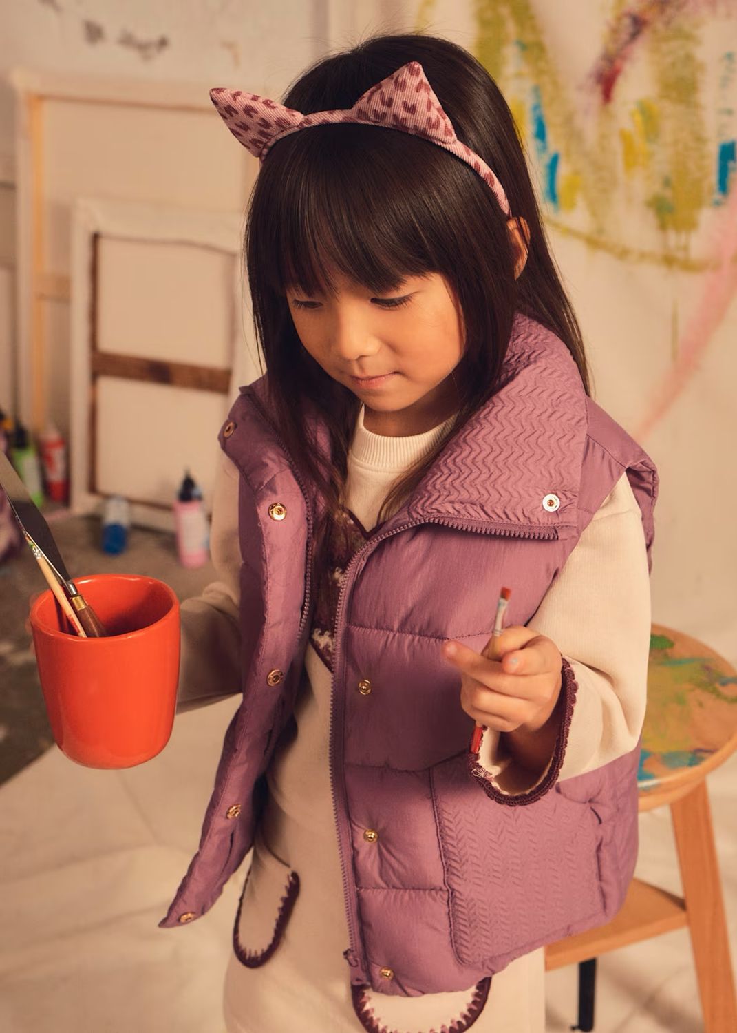 Mayoral 4327 Padded Vest Violet