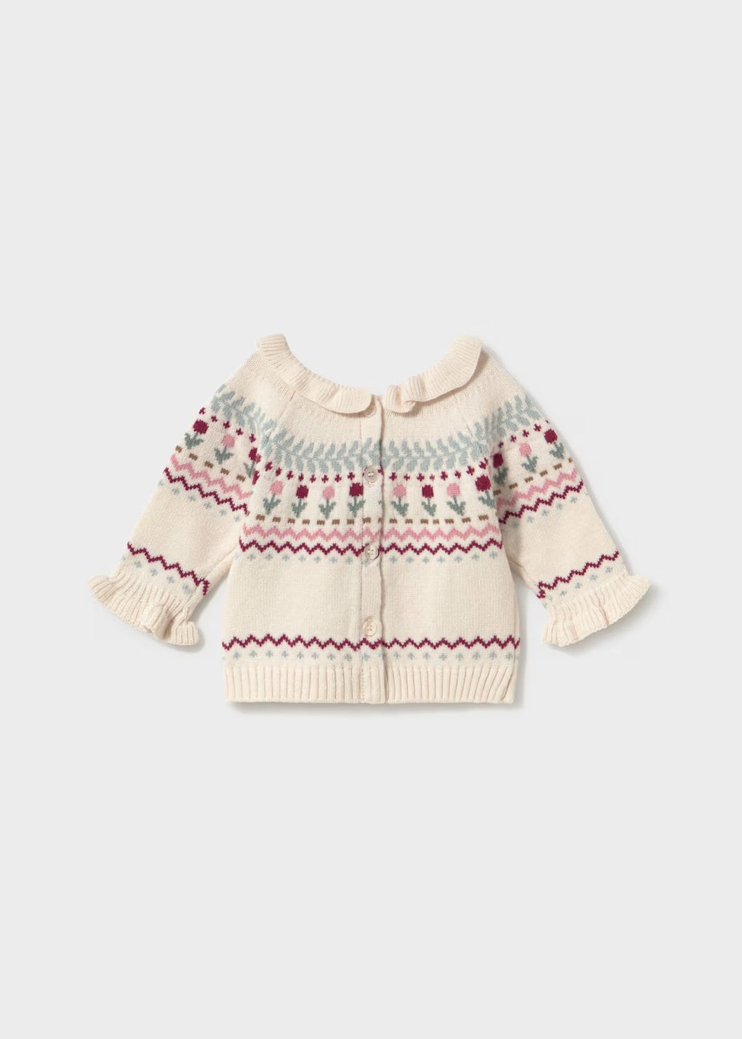 Mayoral 2366 Knit Sweater Patterned Pottery