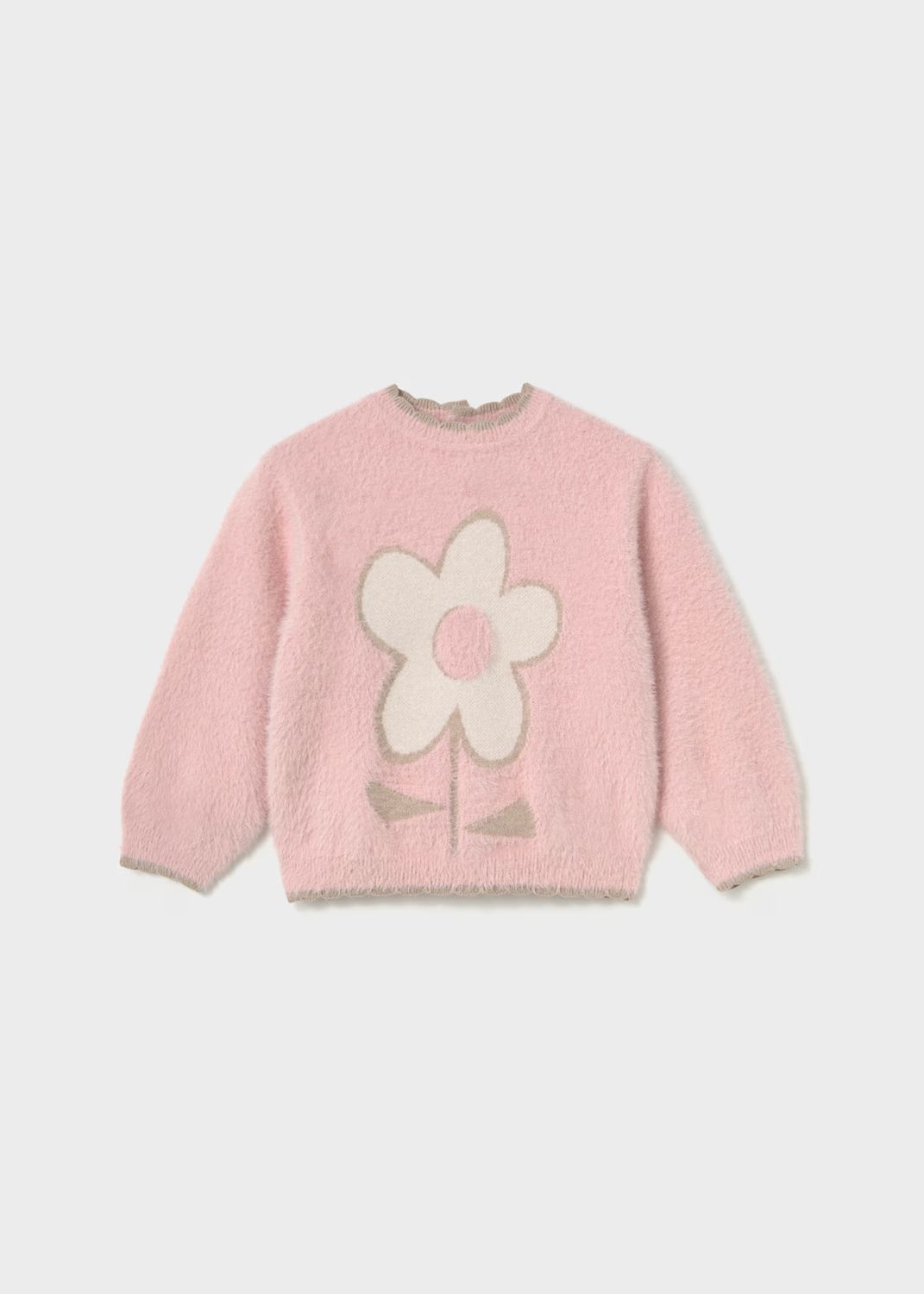 Mayoral 2383 Sweater Flower Graphic Pastel