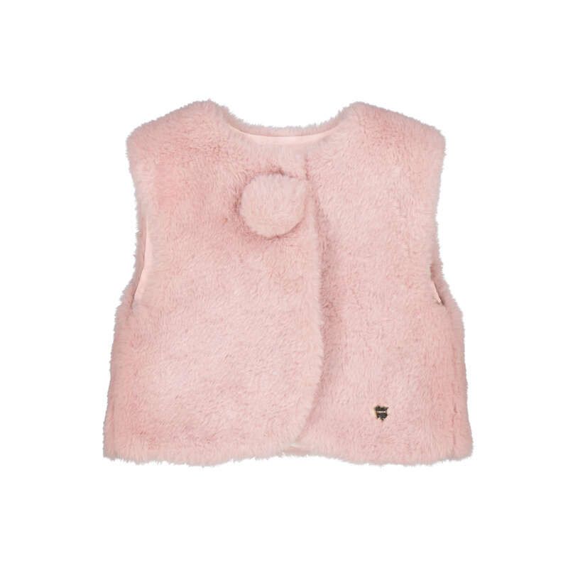 Mayoral 2387 Fur Vest Pink