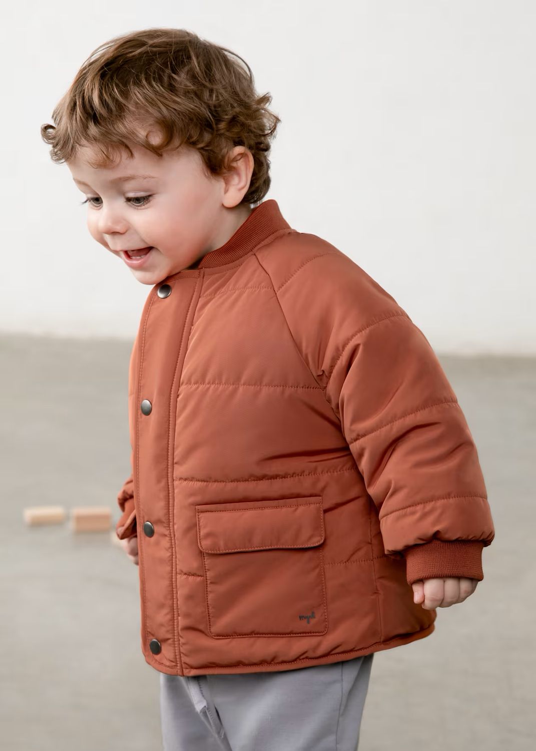 Mayoral 2422 Padded Jacket Brick Red