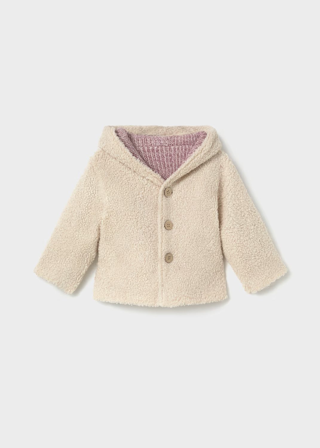 Mayoral 2441 Reversible Knit Jacket Violet Mix