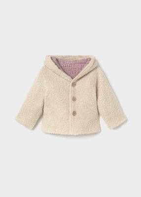 Mayoral 2441 Reversible Knit Jacket Violet Mix