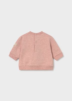 Mayoral 2405 Pullover AOP Bows Heathered Nude