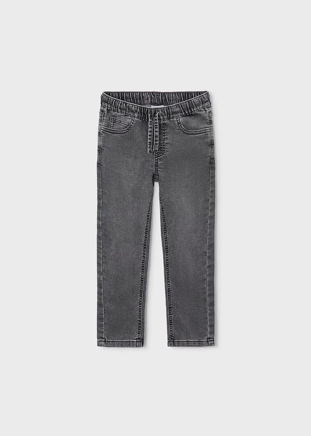 Mayoral 4503 Soft Denim Jogger Pants, Color: Medium Grey, Size: 3