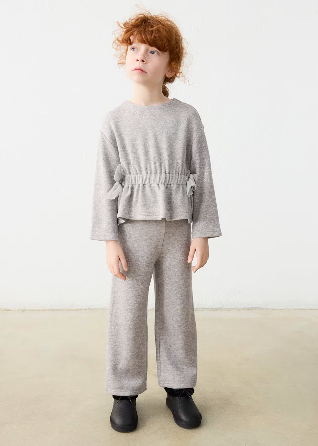 Mayoral 4530 Knit Pants Set Gray