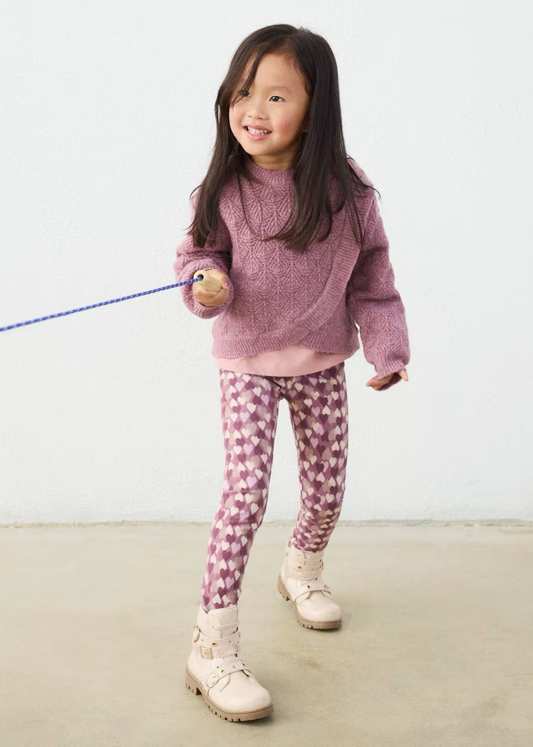 Mayoral 4701 Printed Leggings Violet