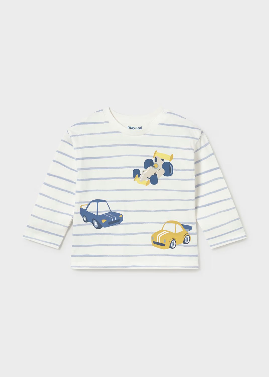 Mayoral 2011 L/S Shirt Stripes Sky Blue