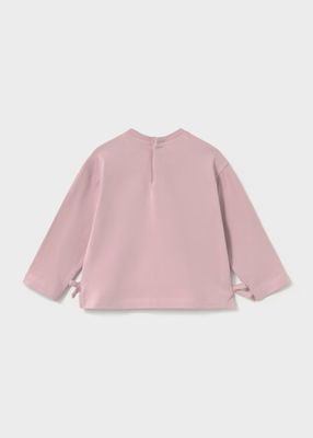 Mayoral 2087 L/S Shirt Flowers Mauve