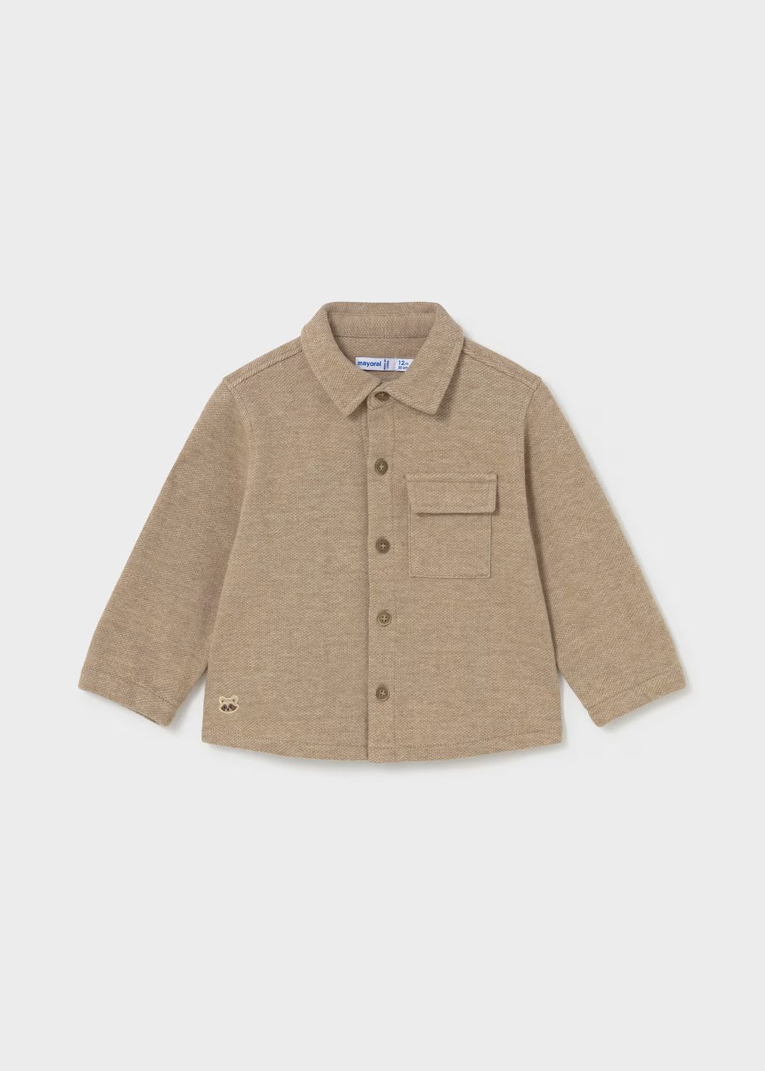 Mayoral 2106 Comfort-Knit Overshirt Shadow