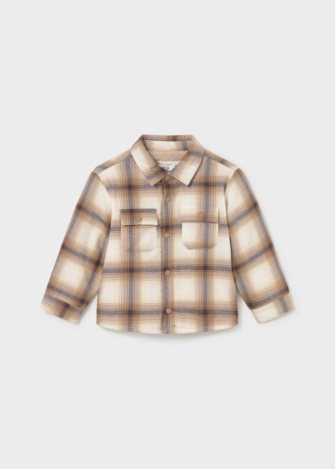 Mayoral 2108 Shacket Plaid Cookie
