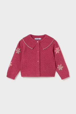 Mayoral 2306 Cardigan Floral-Embroidered Petal
