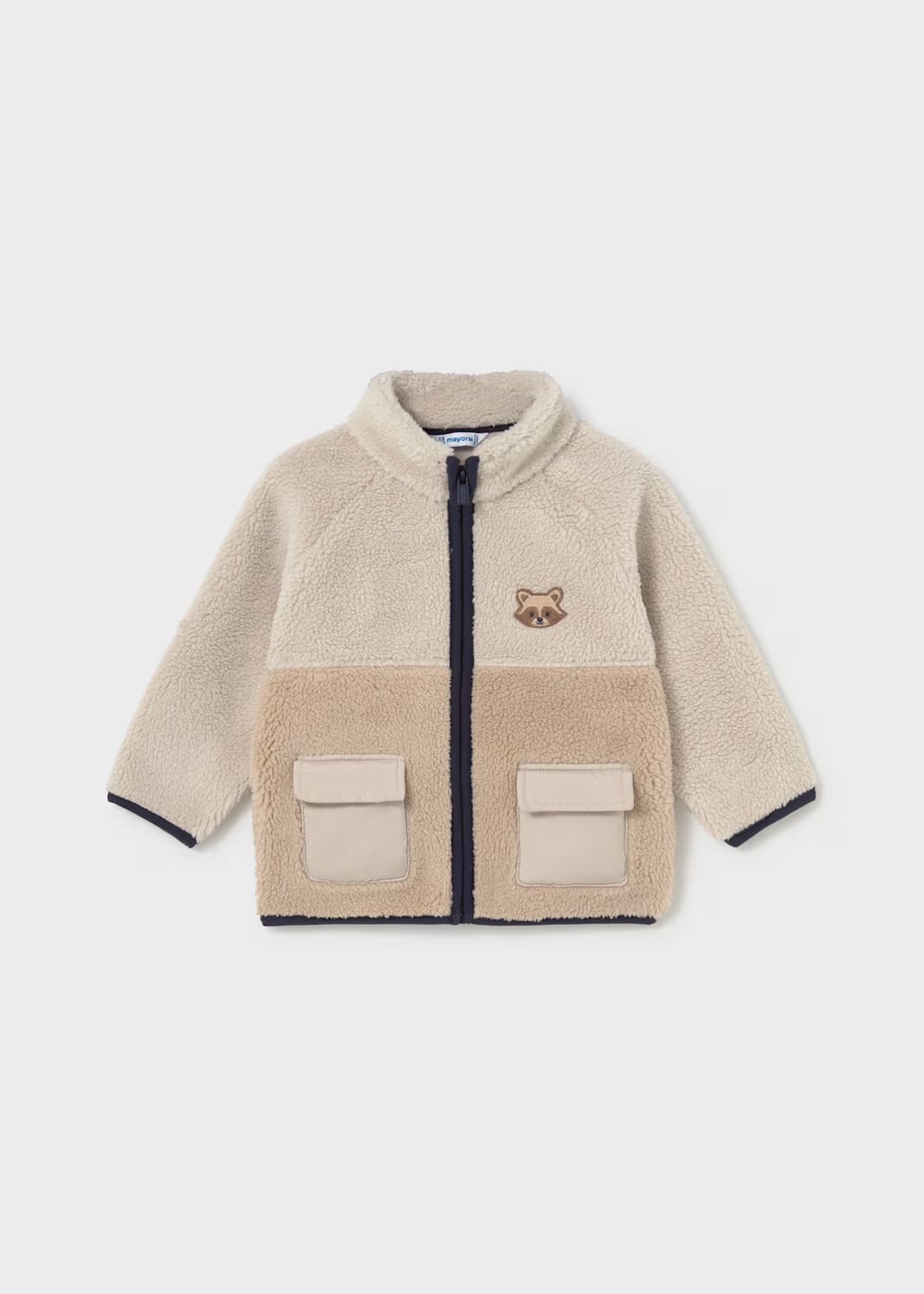 Mayoral 2429 Zip-Up Lined Fleece Sweater Tofu