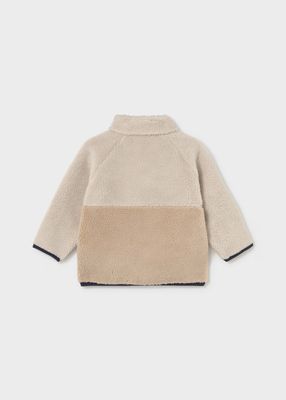 Mayoral 2429 Zip-Up Lined Fleece Sweater Tofu