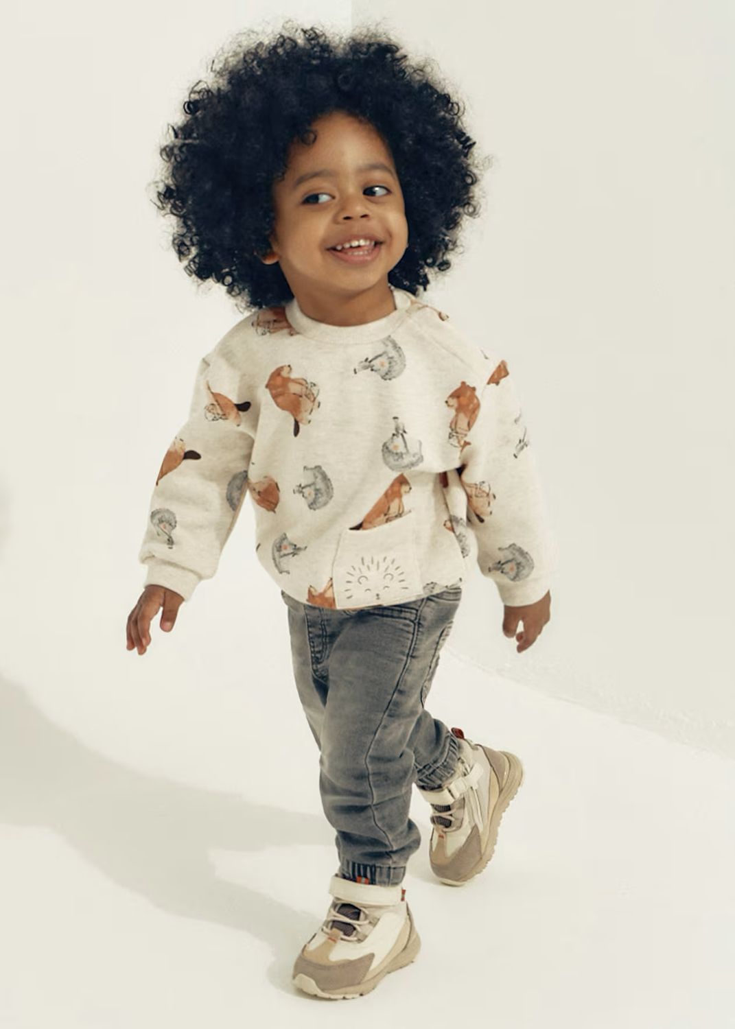 Mayoral 2543 Soft Denim Jogger Pants Medium Grey